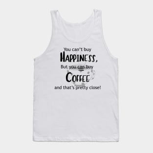 Steaming Hot Coffee on Ecru Tank Top